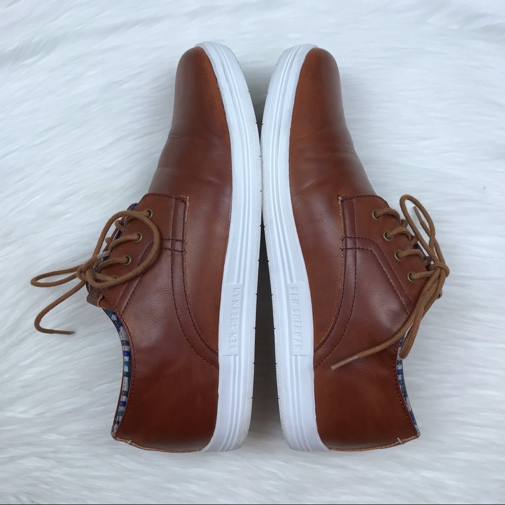 Ben Sherman Preston Oxford Sneaker Tan Size 11 EUC - Picture 4 of 8